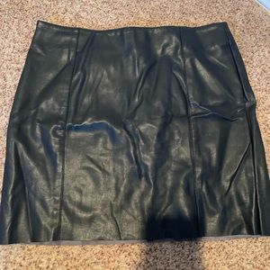H&M Faux Leather Skirt